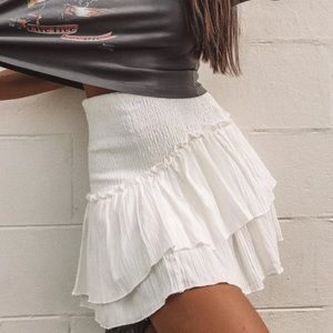 White Mini Skirt